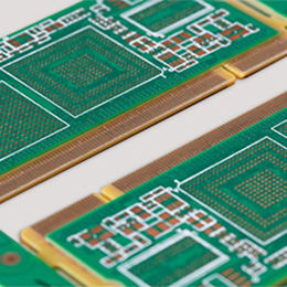 Stepped gold finger board